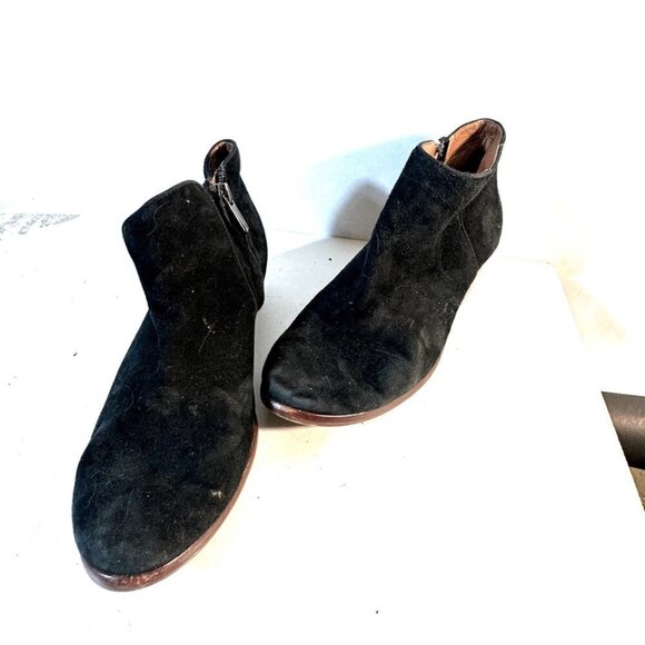 Sam Edelman Pryce Black Suede Ankle Boots Size 7.5 - Picture 4 of 9